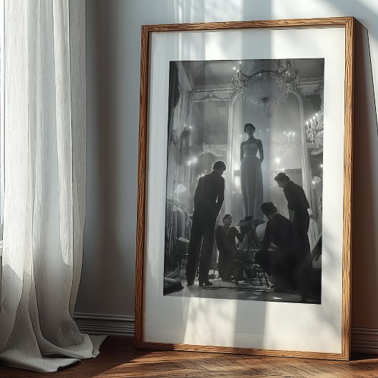 オートクチュール制作:劇的なアトリエシーン ポスター