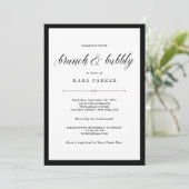 オートクチュール·ブラエレガントック·アンド·ホワイト·ブランチ·アンド·バブリー 招待状 (スタンド正面)