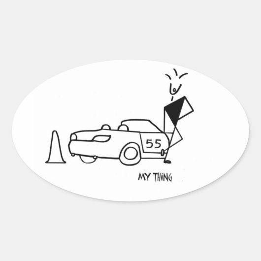 オートクロスシール、オートレーティングシール、 楕円形シール (正面)