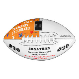 オートグラフスクールチャンピオンズオレンジ アメリカンフットボール