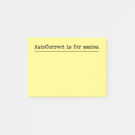 オートコレクトに対する愛情と憎しみ ポストイット