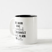 オートコレクトを発明した人は燃え込むべきだ ツートーンマグカップ (正面左)