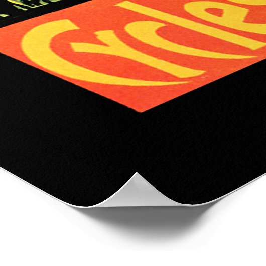 オートコールのサイクルと自動車 ポスター (角)