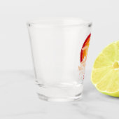 オートサボイフランスレトロサンセットスキーおみやげ ショットグラス (左)