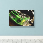 オートサロンスカイラインR34 キャンバスプリント (インサイチュ (ウッドフロア))