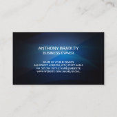 オートスポーツカーロゴ | 背景（青） 名刺 (裏面)