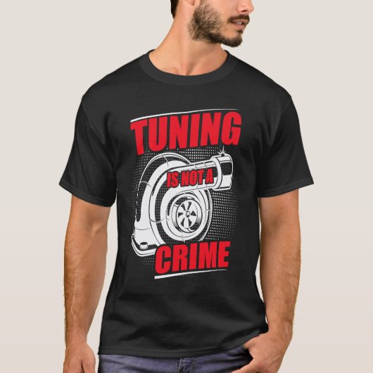 オートチューナーの服 車のメカニック レーシングカーのチューニング Tシャツ (正面)