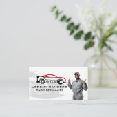 オートテック | 整備士の笑顔 名刺 (スタンド正面)