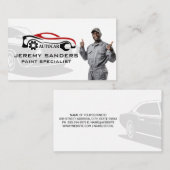 オートテック | 整備士の笑顔 名刺 (正面/裏面)