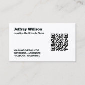 オートディテカスタムータQR 名刺 (裏面)