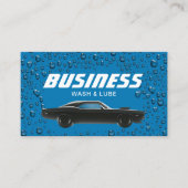 オートディテリングプロフェッショナルカーウォッシュ&ルブブルー 名刺 (正面)
