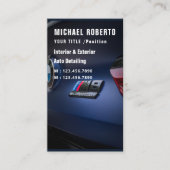 オートディテリングプロフェッショナル洗車赤いクリーニング 名刺 (正面)