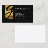 オートディテールイエローカーモノグラム車の 名刺 (正面/裏面)