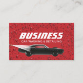 オートディテールレッドカー洗浄プロフェッショナル洗浄 名刺 (正面)