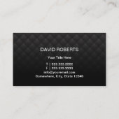 オートディテ車のログジュアリーブラックカー 名刺 (裏面)