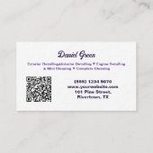 オートデテカスタムータQRプレミアム 名刺 (裏面)