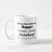 オートハープで幸せになる コーヒーマグカップ (左)