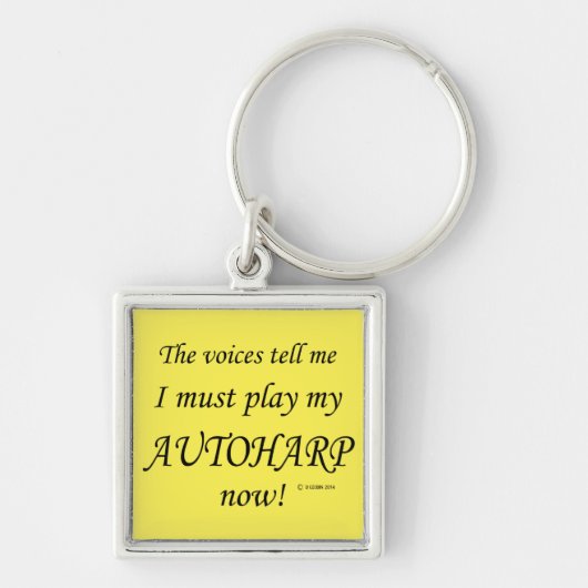 オートハープの声が言う必要遊あり キーホルダー (正面)