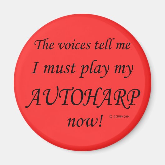 オートハープの声が言う必要遊あり マグネット (正面)