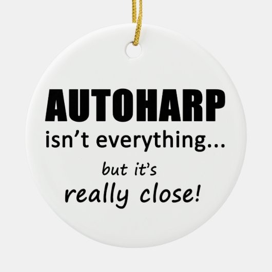 オートハープは全てではない セラミックオーナメント (正面)