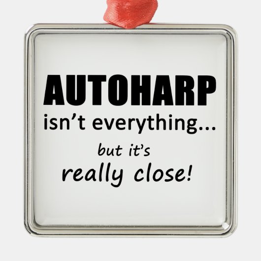 オートハープは全てではない メタルオーナメント (正面)
