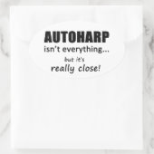 オートハープは全てではない 楕円形シール (バッグ)