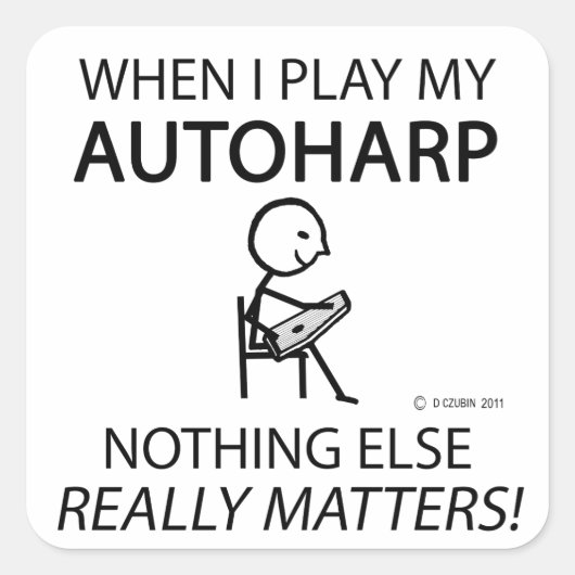 オートハープ以外に何も重要ではない スクエアシール (正面)