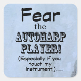 オートハープ選手の正方形のステッカーを恐れる スクエアシール