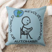 オートハープ – ワールドリボルブのまわりに クッション (ブランケット)