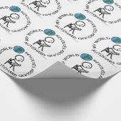 オートハープ – ワールドリボルブのまわりに ラッピングペーパー (角)