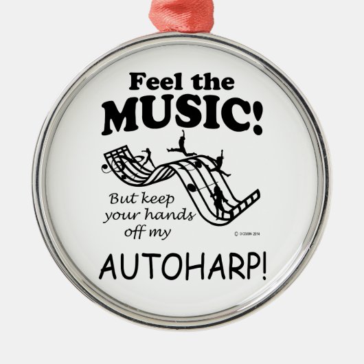 オートハ感じープ・ザ・ミュージック メタルオーナメント (正面)
