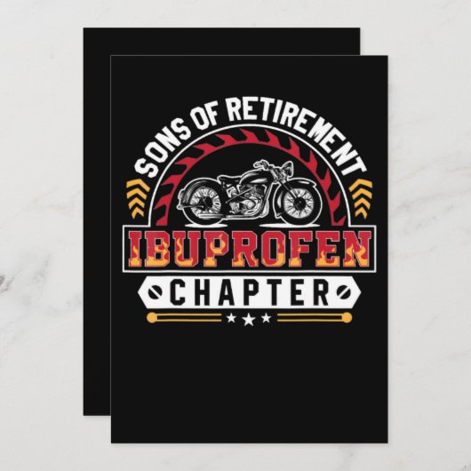 オートバイおもしろいのライダーの息子または関節炎の老人 シーズンカード (正面/裏面)