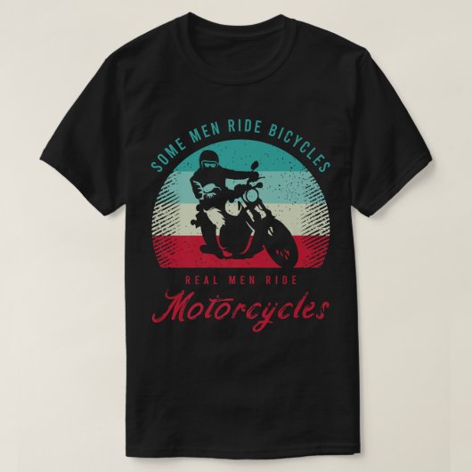 オートバイおもしろいの恋人のためのメンズバイクもしくは自転車に乗る人ことわざ Tシャツ (デザイン正面)