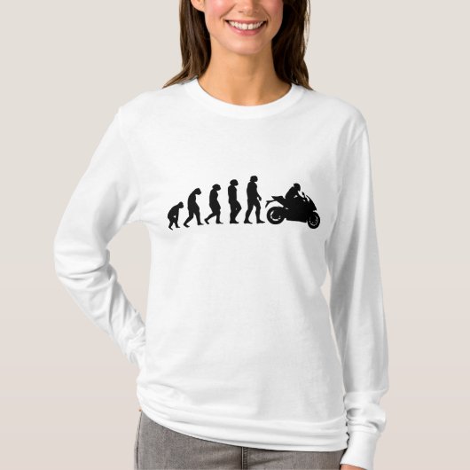 オートバイおもしろいイレブン競技通りBik Tシャツ (正面)