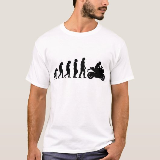オートバイおもしろいイレブン競技通りBik Tシャツ (正面)