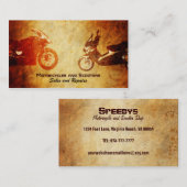 オートバイおよびスクーターの名刺 名刺 (正面/裏面)