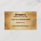 オートバイおよびスクーターの名刺 名刺 (裏面)