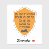 オートバイことわざユーストップー乗らない シール (シート)