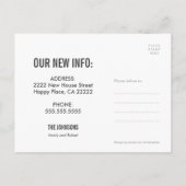 オートバイでNew Address Love Couleを移動 案内ポストカード (裏面)