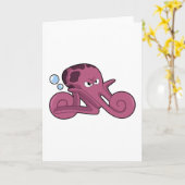 オートバイとしてのタコ カード (黄色い花)