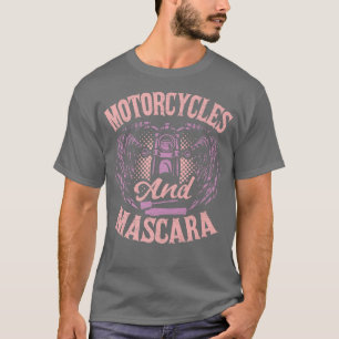 オートバイとマスカラバイクもしくは自転車に乗る人サイクリング808 Tシャツ
