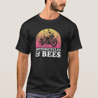 オートバイとミツバチのオートバイとミツバチ Tシャツ