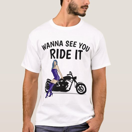 オートバイに乗って見たい» Tシャツ (正面)