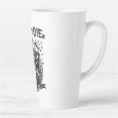 オートバイに乗るか死ぬか カフェラテマグ (右)