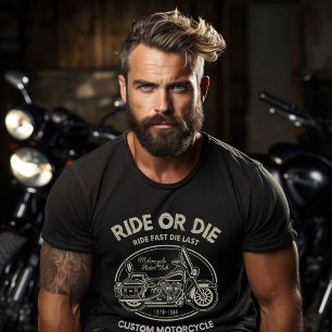 オートバイに乗るか死ぬか Tシャツ
