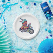 オートバイに乗るタコ ペーパープレート (パーティー)