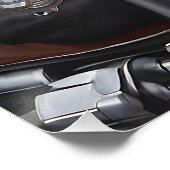 オートバイに乗る可愛いマウスヘルメットとジャケット ポスター (コーナー)