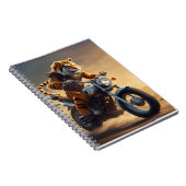 オートバイに乗る虎 ノートブック (右側)