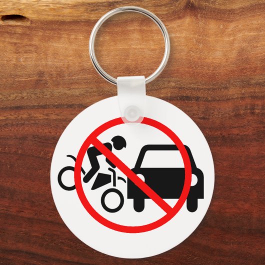 オートバイに気を付ける キーホルダー (正面)
