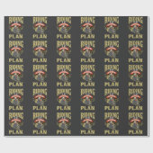 オートバイのお父さんへの退職バイクもしくは自転車に乗る人 ラッピングペーパー (フラット)